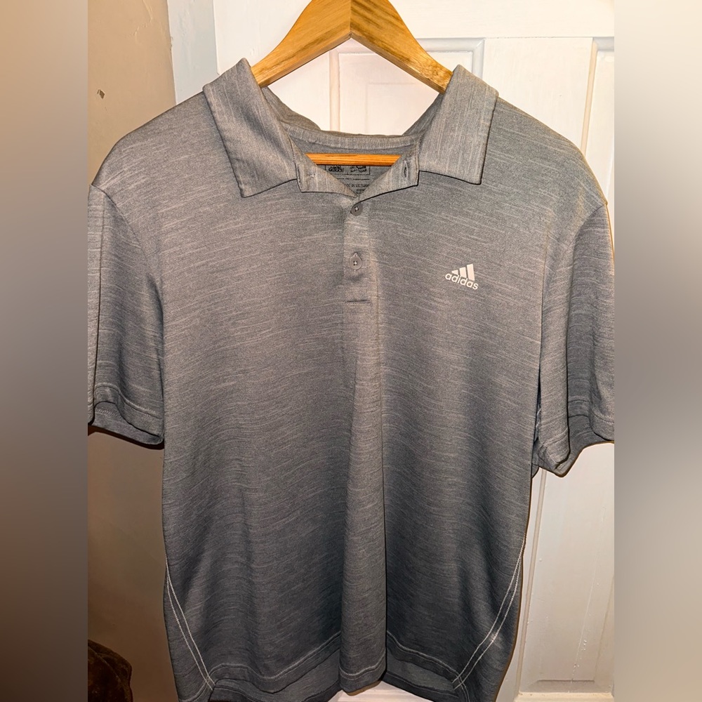Gray Adidas Golf Shirt